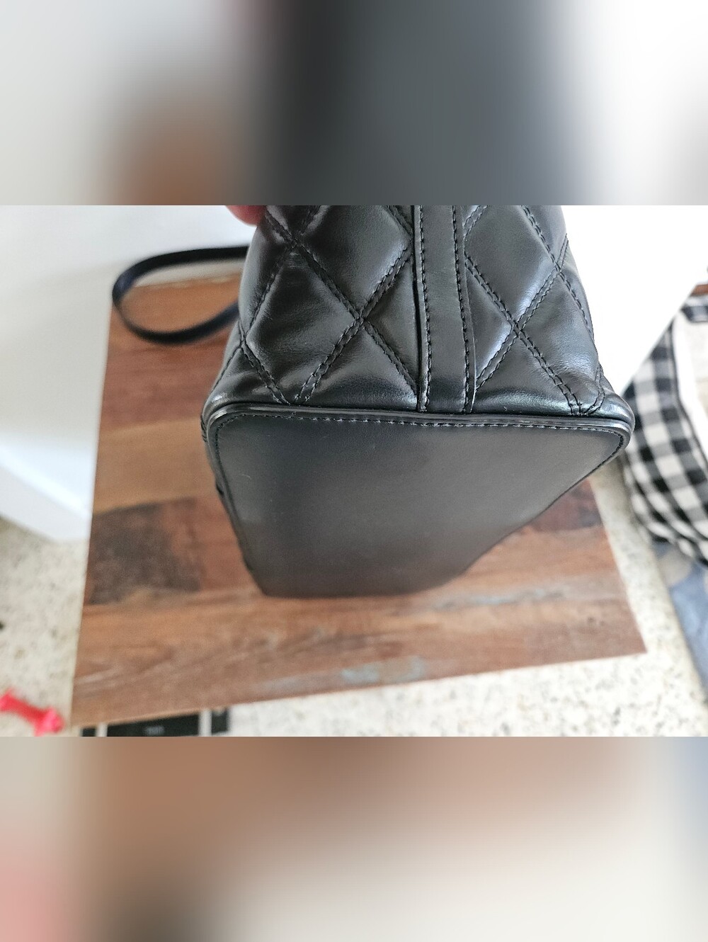 Mulberry Small Bayswater Satchel, Black Quilted Leather Top-Handle - Picture 5 of 11